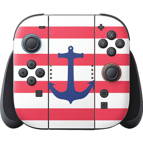 Nautical Stripes Nintendo Switch 2 (2025) Joy-Con Controller Skin