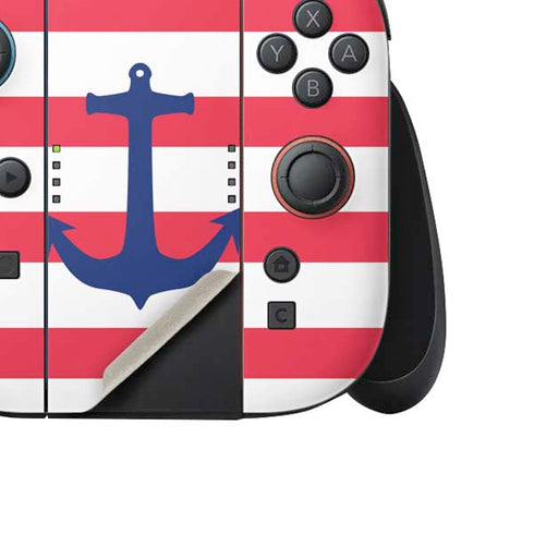 Nautical Stripes Nintendo Switch 2 (2025) Joy-Con Controller Skin