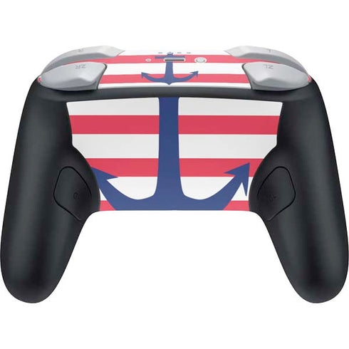 Nautical Stripes Nintendo Switch 2 (2025) Pro Controller Skin