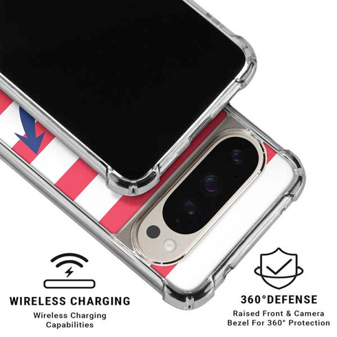 Nautical Stripes Pixel 9 Pro XL Clear Case
