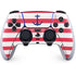 Nautical Stripes PS5 DualSense Edge Pro Controller Skin