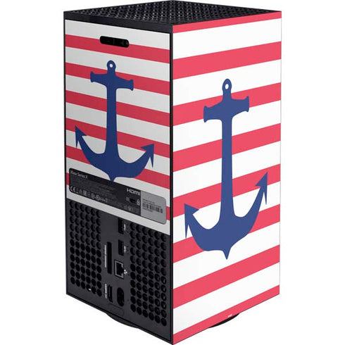 Nautical Stripes XBox Series X Digital Edition Bundle Skin