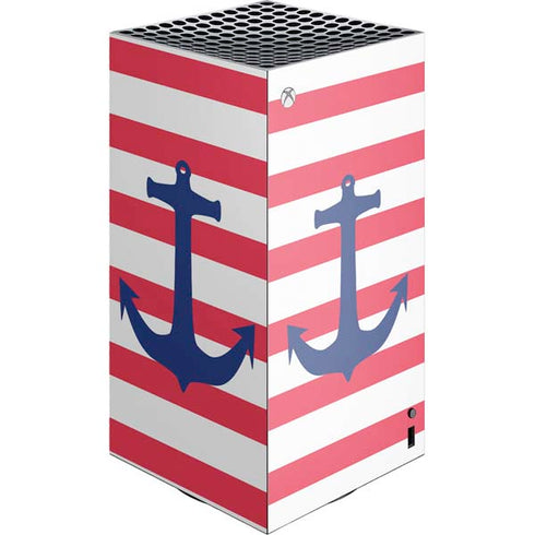 Nautical Stripes XBox Series X Digital Edition Console Skin