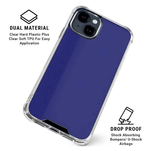 Navy iPhone 15 Clear Case