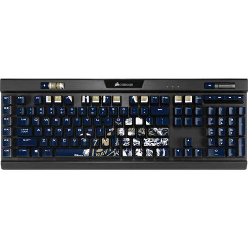 United States Naval Academy Navy Logo K95 RGB PLATINUM Mechanical Gaming Keyboard Skin
