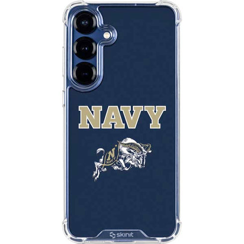 United States Naval Academy Navy Logo Galaxy S25 Clear Case