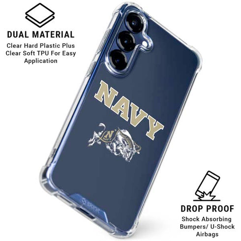 United States Naval Academy Navy Logo Galaxy S25 Plus Clear Case