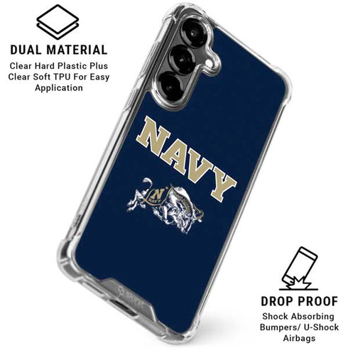 United States Naval Academy Navy Logo Galaxy S26 Plus Clear Case