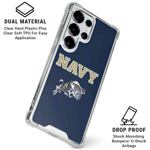 United States Naval Academy Navy Logo Galaxy S26 Ultra Clear Case