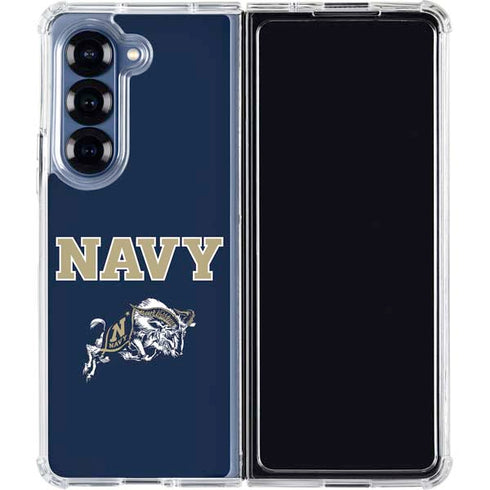 United States Naval Academy Navy Logo Galaxy Z Fold6 Clear Case