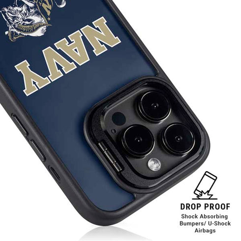 United States Naval Academy Navy Logo iPhone 14 Pro Kickstand Case