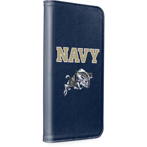 United States Naval Academy Navy Logo iPhone 15 Plus Folio Case