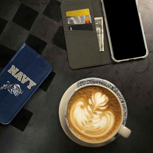 United States Naval Academy Navy Logo iPhone 15 Pro Folio Case