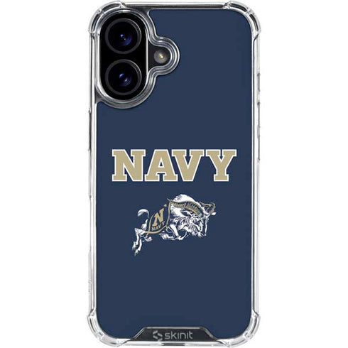 United States Naval Academy Navy Logo iPhone 16 Plus Clear Case