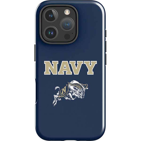 United States Naval Academy Navy Logo iPhone 16 Pro Max Impact Case
