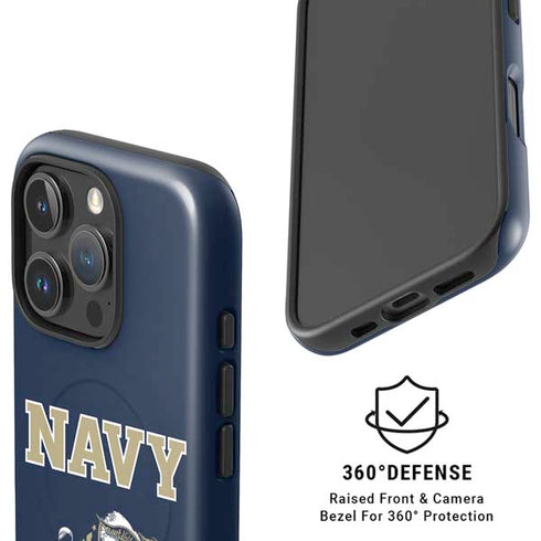 United States Naval Academy Navy Logo iPhone 16 Pro Max Magsafe Impact Case