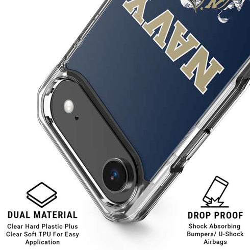 United States Naval Academy Navy Logo iPhone 17 Air Clear Case