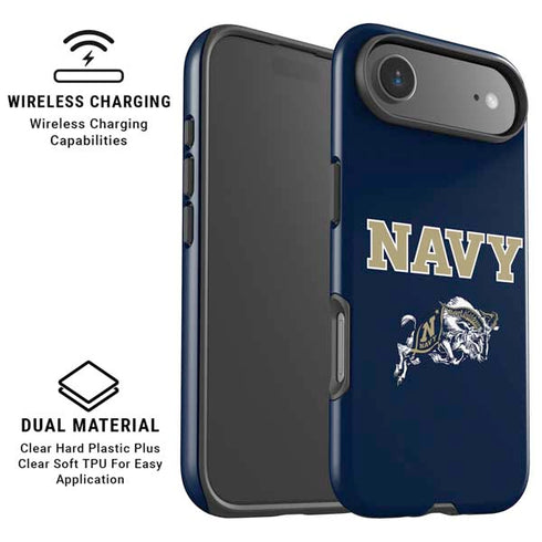 United States Naval Academy Navy Logo iPhone 17 Air Magsafe Impact Case