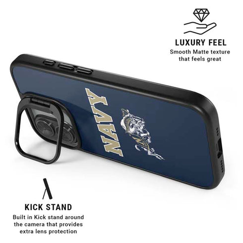 United States Naval Academy Navy Logo iPhone 17 Kickstand Case