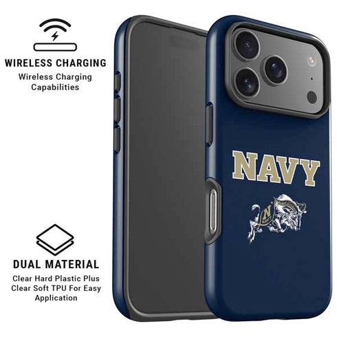 United States Naval Academy Navy Logo iPhone 17 Pro Magsafe Impact Case