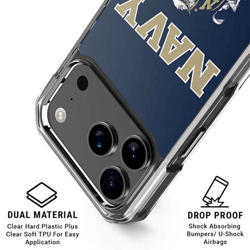United States Naval Academy Navy Logo iPhone 17 Pro Max Clear Case