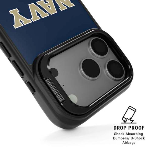 United States Naval Academy Navy Logo iPhone 17 Pro Max Kickstand Case