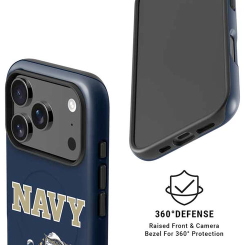 United States Naval Academy Navy Logo iPhone 17 Pro Max Magsafe Impact Case