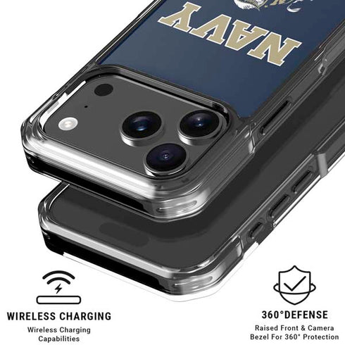 United States Naval Academy Navy Logo iPhone 18 Pro Clear Case