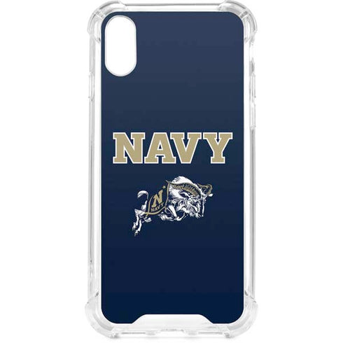 United States Naval Academy Navy Logo iPhone XS Clear Case