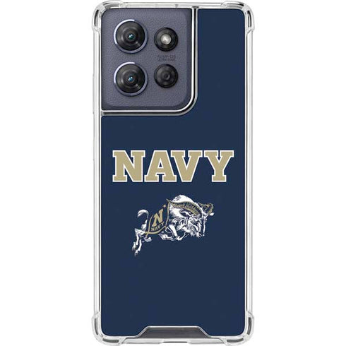 United States Naval Academy Navy Logo Moto G 5G (2025) Clear Case