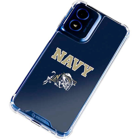 United States Naval Academy Navy Logo Moto G Play 4G (2024) Clear Case