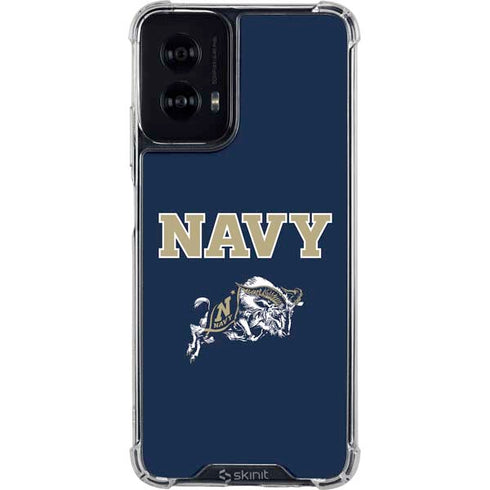 United States Naval Academy Navy Logo Moto G Power 5G (2024) Clear Case