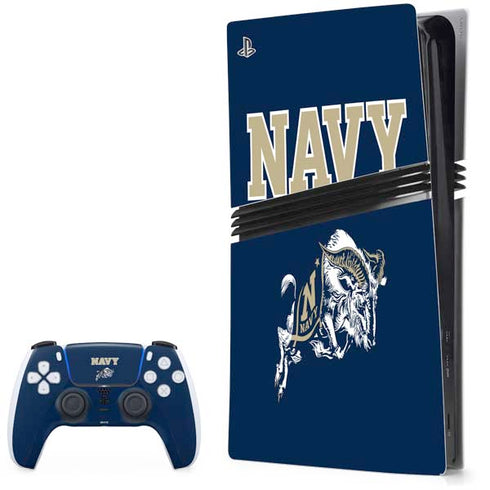 United States Naval Academy Navy Logo PS5 Pro Bundle Skin
