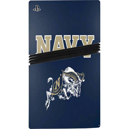 United States Naval Academy Navy Logo PS5 Pro Disk Bundle Skin