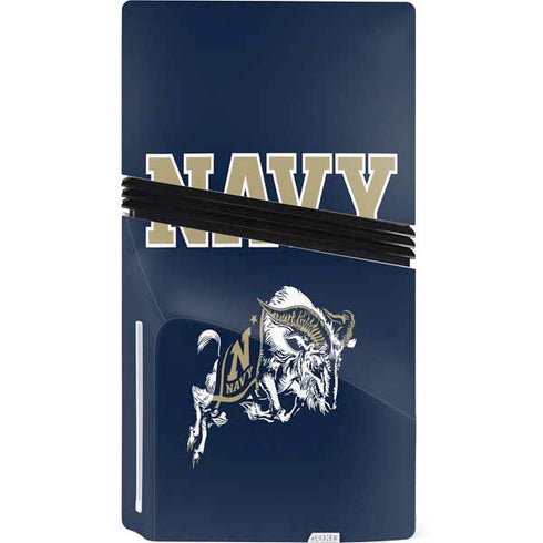 United States Naval Academy Navy Logo PS5 Pro Disk Console Skin