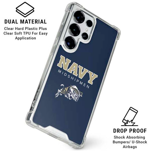 United States Naval Academy Midshipmen Galaxy S25 Ultra Clear Case