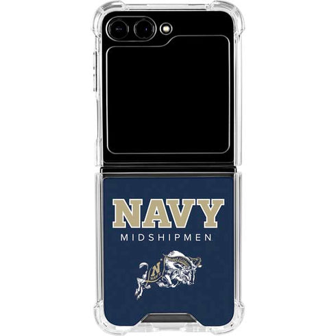 United States Naval Academy Midshipmen Galaxy Z Flip6 Clear Case