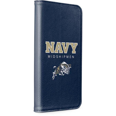 United States Naval Academy Midshipmen iPhone 15 Plus Folio Case