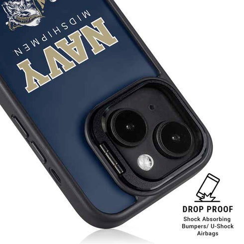 United States Naval Academy Midshipmen iPhone 15 Plus Kickstand Case
