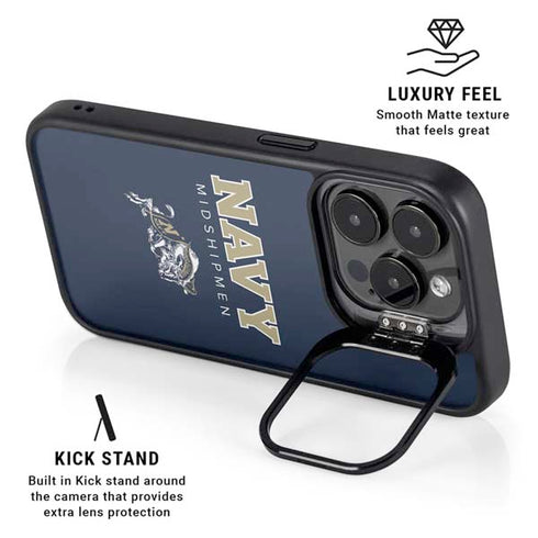 United States Naval Academy Midshipmen iPhone 15 Pro Max Kickstand Case