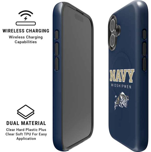 United States Naval Academy Midshipmen iPhone 16 Magsafe Impact Case