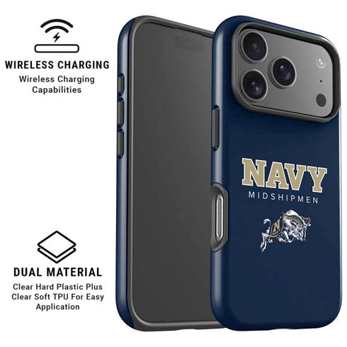 United States Naval Academy Midshipmen iPhone 17 Pro Max Magsafe Impact Case