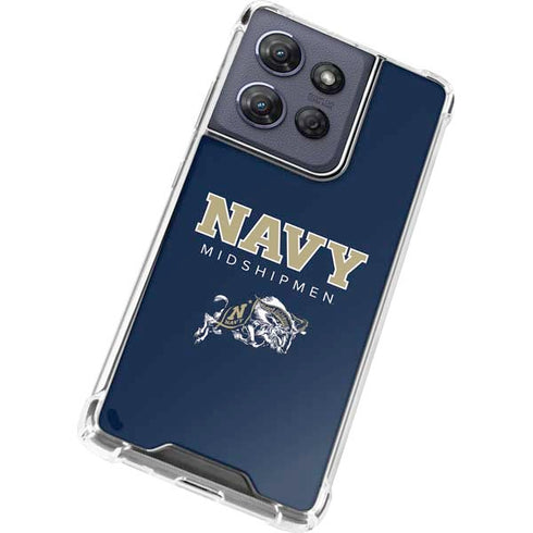 United States Naval Academy Midshipmen Moto G Play 5G (2025) Clear Case