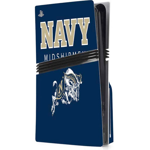 United States Naval Academy Midshipmen PS5 Pro Disk Console Skin