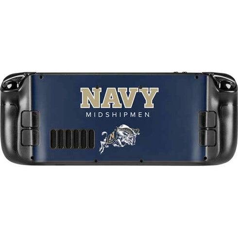 United States Naval Academy Midshipmen Steam Deck Handheld Gaming Computer OLED Skin