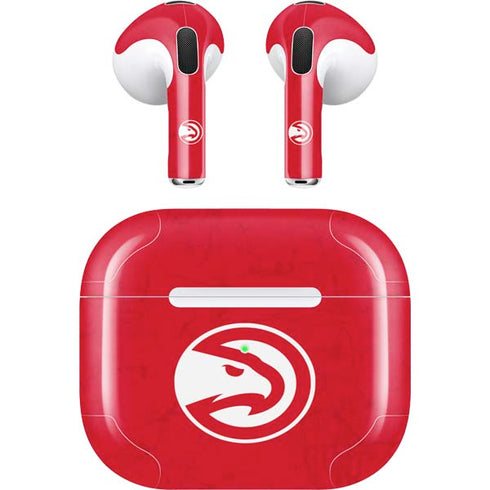 NBA Atlanta Hawks Distressed Apple AirPods (3rd Gen 2021) Skin