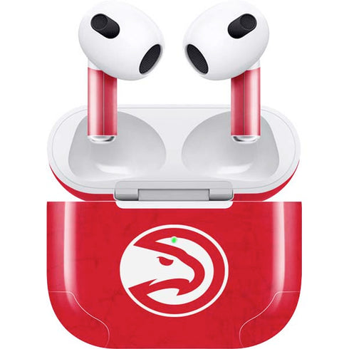 NBA Atlanta Hawks Distressed Apple AirPods (3rd Gen 2021) Skin