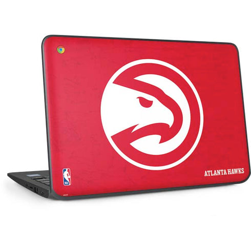 NBA Atlanta Hawks Distressed HP Chromebook Skin