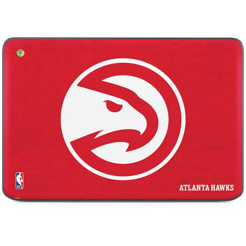 NBA Atlanta Hawks Distressed HP Chromebook Skin
