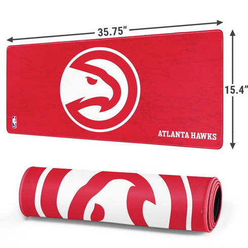 NBA Atlanta Hawks Distressed Gaming Mouse Pad